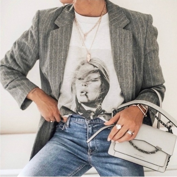 ANINE BING TERRY O’NEILL Brigitte Bardot Crewneck Ramona Pullover Sweatshirt XS - Picture 5 of 16